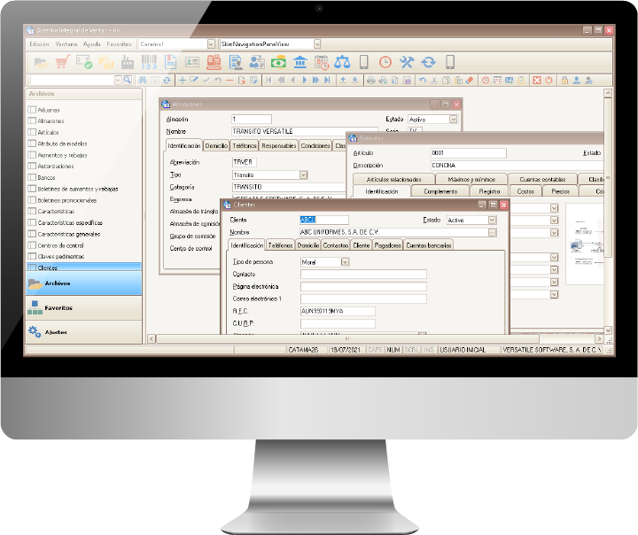 Pantalla de Archivos